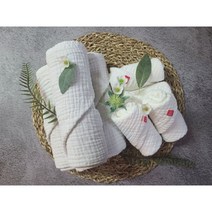 [희희수건] [대형정사각형]무형광 삼중 거즈수건 신생아부터 노인까지 온가족 수건