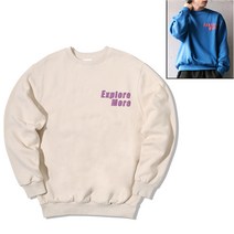 지프 기모 발포시리즈 오버핏 맨투맨(GK3TSU836)