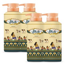 샤워때비누 화산송이 화이트 머스크향, 4개, 900ml