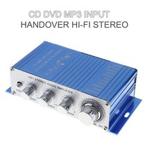 카오디오 블루투스CD / DVD / MP3 입력 Hi-Fi 자동차 스테레오 카플레이어 앰프 RMS 20W + 10W 디지털 파