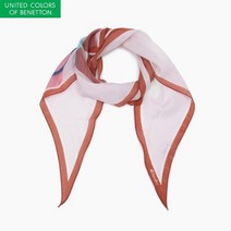 베네통 울 실크 쁘띠 마름모 머플러 BCMF04211