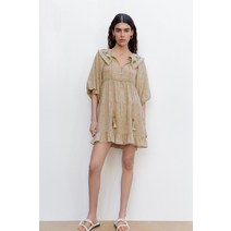 ZARA 자라 봄신상 여성복 미니 라운드 원피스 5107225 506