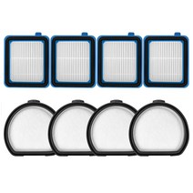Retemporel 일렉트로룩스 PF91 시리즈 5EBF/5BTF/6BWF 무선 진공 청소기 부품용 교체 배기 필터 및 먼지, 보여진 바와 같이