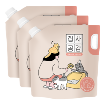 [가는입자] 집사공감 허브 향기 6.35kg 고양이 모래 3봉, 3봉(18%할인)