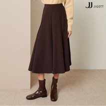 JJ지고트 밴딩 기모 플리츠 스커트 GMCP0SKP1