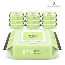 꿈토리 뉴 가득찬 챔프 캡형 아기 물티슈 100매 10팩
