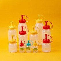 케찹병 소스통 다용도 양념병 업소용 소스용기 5종, 5.케찹병(미니)_40ml_색상랜덤