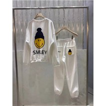 시크해 3228 스마일트레이닝세트+마스크스트랩 여성트레이닝 츄리닝 츄리닝세트 데일리룩