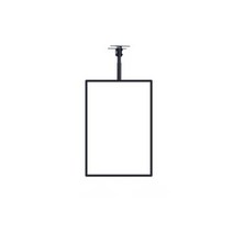 led 메뉴판 피자 가격표 라이트 패널 전광판 보드, 40x50, 검은색프레임세로화면(망원식붐보내기)