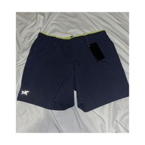 아크테릭스 norvan 네이비 남성용 러닝 하이킹 애슬레틱 반바지 7 인심 사이즈 미디엄