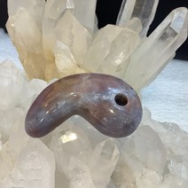 천연 원석 마노 곡옥 41g h3×5.5cm 아게이트 (1점)
