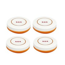 독거노인비상벨 호출벨 간병인 가정용 장애인 SOS 응급호출기 118950, 4pcs
