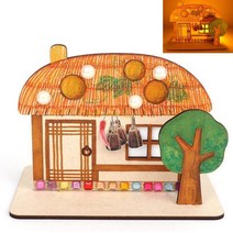 5인세트 우리나라 초가집만들기 전통 미술놀이키트 유아 수업, 1.초가집 만 합포장