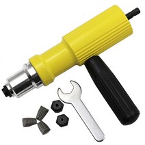 팝너트건 Rivet Nut 건 e Core Pull 악세사리 Cordless Riveting 드릴 Adapter Riveter Insert Tools, 02 Yellow