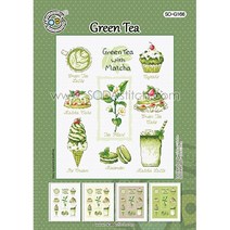 조이십자수 십자수도안-Green Tea(소다특대-G166)