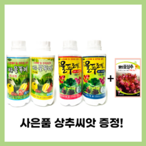 대유 물푸레 1호 2호 수경재배 양액비료 액비 수경식물 비료 영양제+사은품 상추씨앗 증정, 물푸레1호A+B