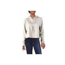 Comune Womens Ashland Gray Cropped Comfy Hooded Sweater Loungewear S BHFO 7027