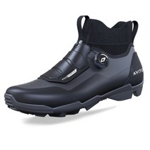 MTB 평페달 겸용 클릿 슈즈 자전거 사이클 신발 spd 클리트와 호환되는 산악 링 을 위한 avitus 겨울 mtb, 41, 사진으로