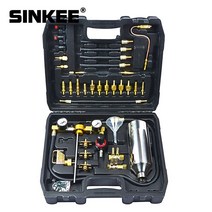 엔진 케어 도구 타이밍 부품 배어링뺴는도구 세트 키트 범용 자동 엔진 관리 유지 보수 가솔린 인젝터 클리너 도구 용 비 분해 연료 시스템 청소, 없음