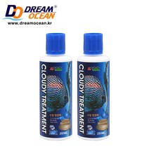 AZOO 트리트먼트 어항 박테리아 활성제 수질개선 물잡이 어항청소 물갈이약 환수 어항용품, 2개, 250ml