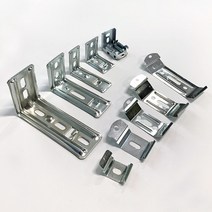 창안애 블라인드 부속품 스냅 브라켓 설치 고정 피스, 기역자브라켓 중형 - 메탈 1개