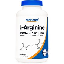 뉴트리코스트 L-아르기닌 1000MG 아미노산정(150정), 단색, 150.0인분 1팩