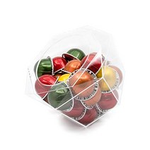 Dolce Gusto 캡슐 홀더 Nespresso Tassimo Tchibo Cafissimo Vertuoline용 캡슐 보관함 - 세련된 디자인의 노블 캡슐 쉘 - 실용적인 캡슐 디스펜서 - 최대 40개의 커피 캡슐