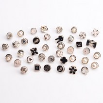 DD-10910 브로치 오픈방지단추 10P 옷고정 매너단추