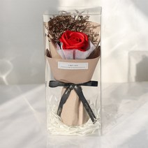 라이징 데일리 비누꽃 꽃다발 인테리어 장식 소품, 베리오 레드