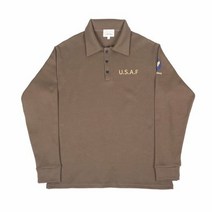 그롭스 에어포스 카라 스?셔츠 (브라운)