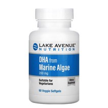 레이크에비뉴 해조류 DHA 식물성 오메가 도코사헥사엔산 로즈메리추출물 200mg 60캡슐