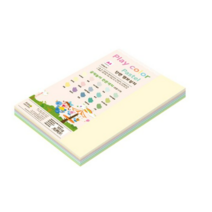 종이문화 플레이칼라 파스텔 색지 혼합 180g A4 100p, 15색, 3세트