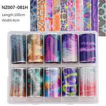 수전사필름 카본시트지 자동차PPT 100 패턴 동물 네일 포일 롤 박스 전송 종이 스티커 슬라이더 DIY 대리석, 54 66