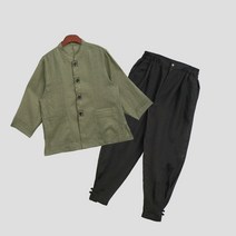 단아한의 여름 남성 남자 생활한복 개량한복 법복 절복 승복 / 홍도세트