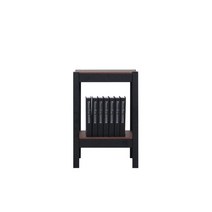 홈던트 거실 서재형 인테리어 TV 철제 책장 - 슬림W400 G타입 기본형, 화이트프레임/라이트우드상판