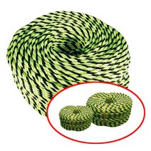 국산 PE 형광로프 8mm 10mm 12mm 14mm 150M 형흑 흑색 시인성 우수 건축 교량 현장 안전 유도 설치 주차장 바닥 라인 행사장 차량 통제 안전로프 로프끈 피피로프, PE로프(형광)10mm 약150M