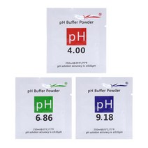 3/5/15PCS PH 버퍼 파우더 4.00 6.86 9.18 ORP 캘리브레이션 256MV 25C 교정 솔루션, pH 3pcs