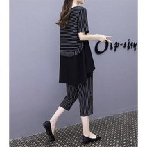 2 조각 세트 tracksuit 여성 L-3XL 4XL 5XL 여름 복장 co-ord set top 및 pants 한 벌