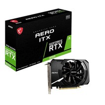 MSI 게이밍 지포스 RTX 3050 8GB GDDR6 128비트 HDMI DP PCIe 4 싱글 팬 암페어 OC ITX 그래픽 카드 (RTX AERO 8G OC)