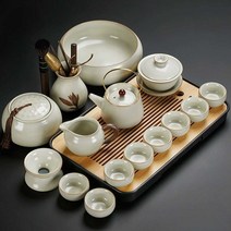 찻 잔 세트 선물용 홍차잔 집들이 커피잔 패키지, 주전자 10종 세트 + 트레이 + 선물 상자