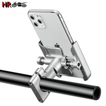 가와사키닌자 가와사키 닌자 250 300 400 650r z z650 z800 z750 z900rs z1000sx 핸들 바 휴대 전화 홀더 용 범용 gps 스탠드 브래킷 호환, 핸들바 실버, 1개