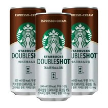 동서식품 스타벅스 더블샷 에스프레소 앤 크림 캔커피 라떼, 24캔, 200ml