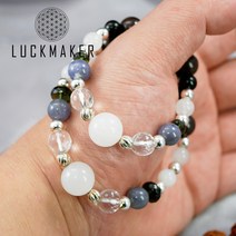 12시너지 원석 오르고나이트 팔찌 - 아제출라이트 페나사이트 몰다바이트