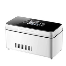 인슐린 플라스크 진공 냉장 보관 고 휴대용 쿨러 케이스 usb 미니 의학 쿨러 박스 자동차 소형 콜드 박스 배터리 포함, 하얀, 영국