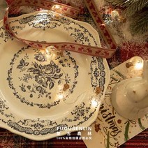 존슨브라더스 영국 홈브런치 인스타 감성 빈티지 블루 디저트접시 플레이트 레드 홈카페 플레이팅, 06. 블루 플레이트 22cm, 1개