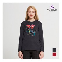 올리비아로렌 플라워 프린트 티셔츠 VVCALVF8321