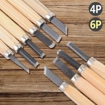 목공공방 입문자 우드카빙나이프 2개 나무공예 초보용 목소교육 DIY목재 테이블작업, 4P