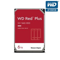 WD RED Plus 3.5 HDD, WD60EFZX, 6TB