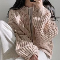 여성 아우터 컬러 캐주얼 지퍼 숏 가디건 여자 자켓 크롭