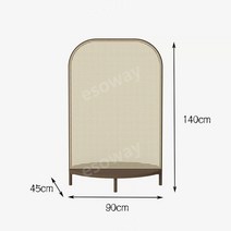 발리 라탄 파티션 이동식 칸막이 가벽 인테리어 소품, 월넛 L